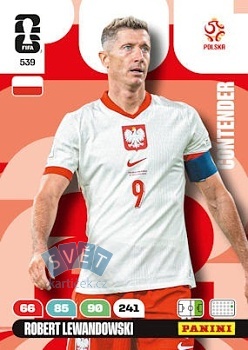 Robert Lewandowski Poland Panini FIFA World Cup 2026 Adrenalyn XL Contenders #539